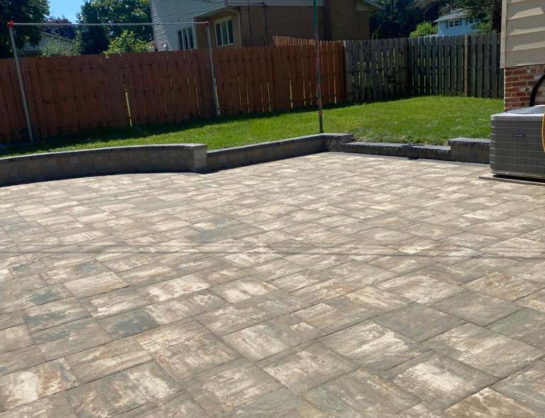 beautifully designed stone walkway by G & F General Construction LLC